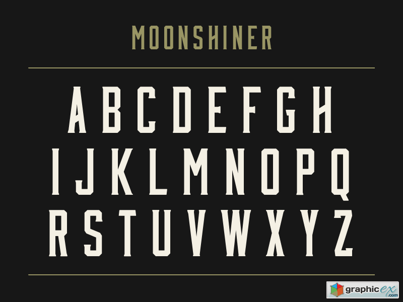  Moonshiner Typeface 