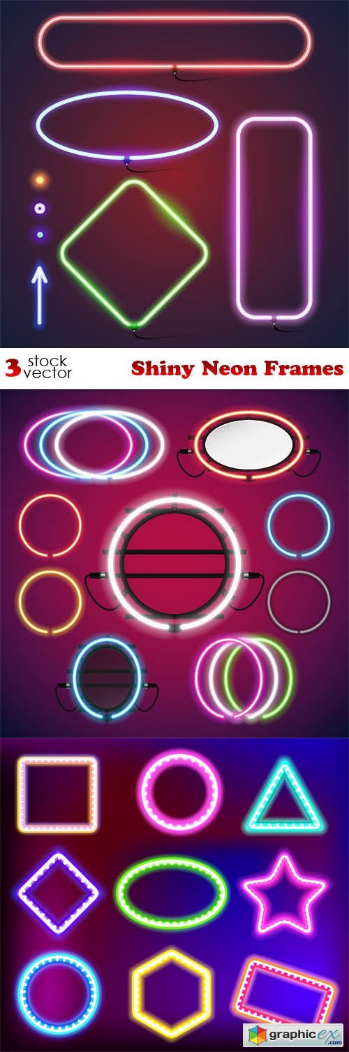 Shiny Neon Frames