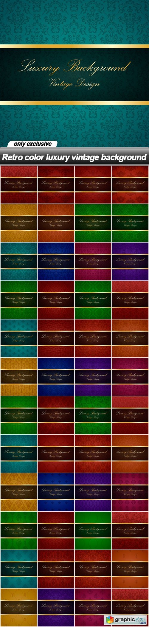 Retro color luxury vintage background - 47 EPS