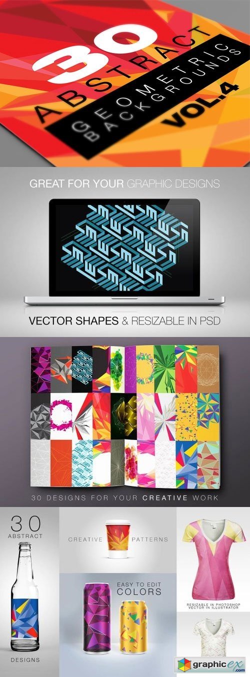 Abstract Geometric Backgrounds V.4