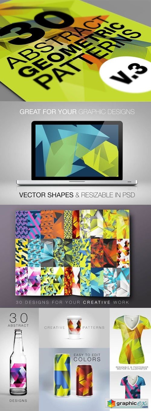 Abstract Geometric Backgrounds V.3