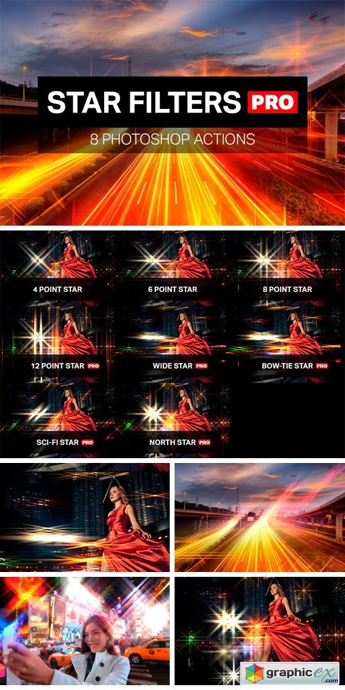 Star Filters Pro - 8 PS Actions