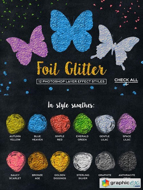 Foil Glitter Palette For Photoshop 925449