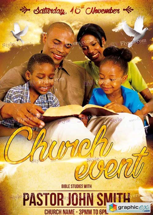 Church Event V5 PSD Flyer Template