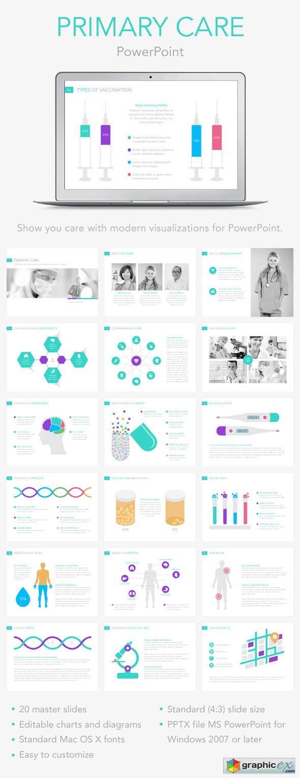 Primary Care PowerPoint Template 13456090