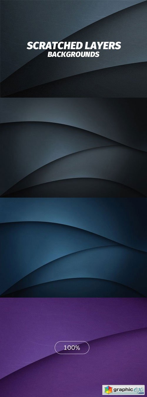 Scratched Flat Layers Backgrounds