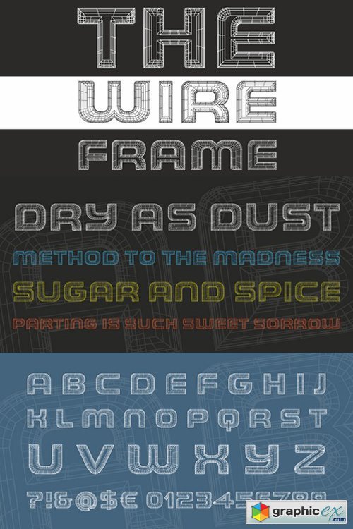 THE WIREFRAME Font