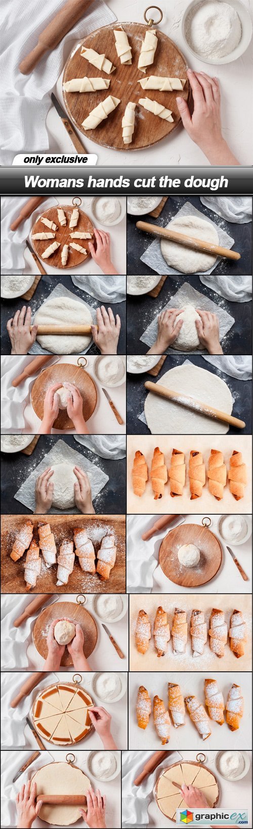 Womans hands cut the dough - 16 UHQ JPEG