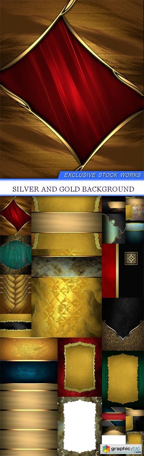 Silver and Gold Background 21X JPEG