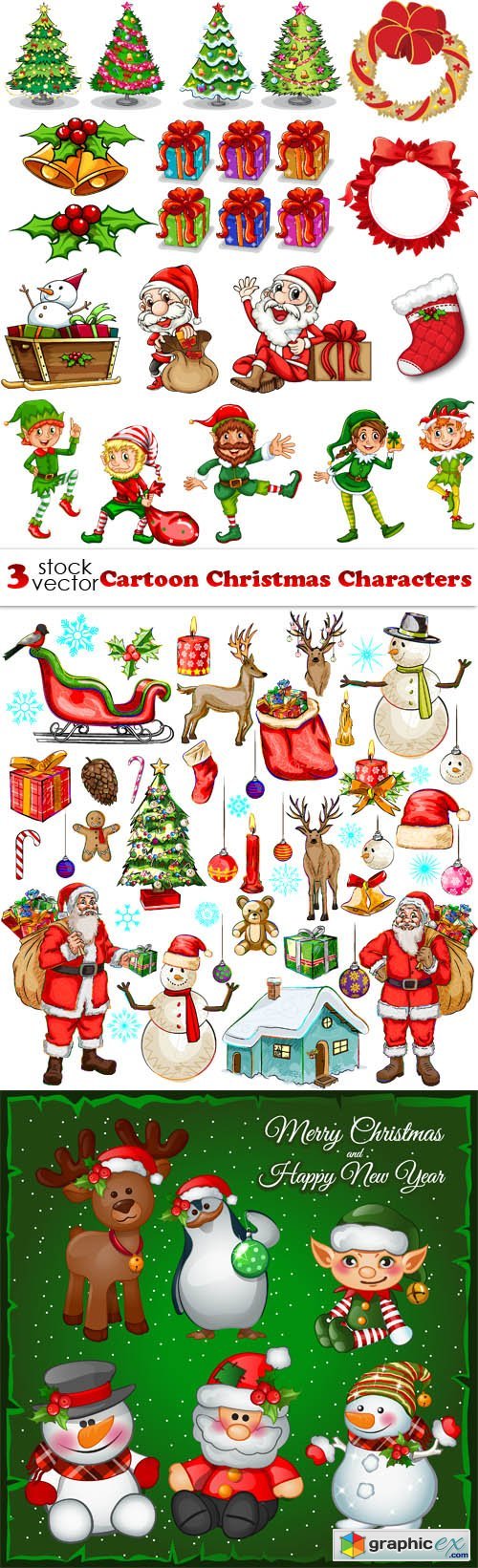 Cartoon Christmas Characters