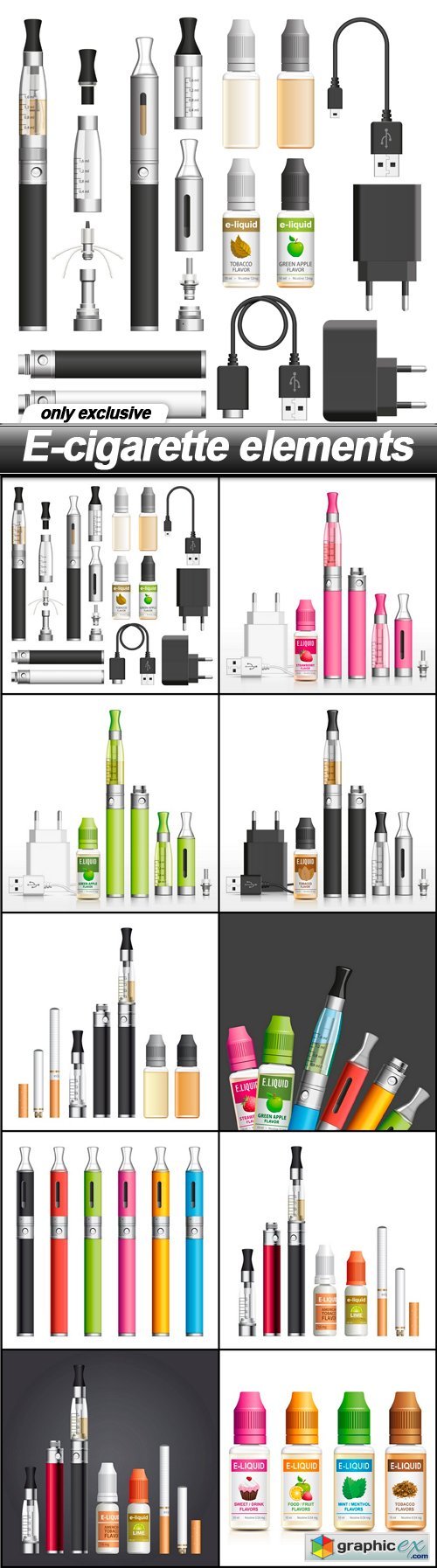 E-cigarette elements - 10 EPS
