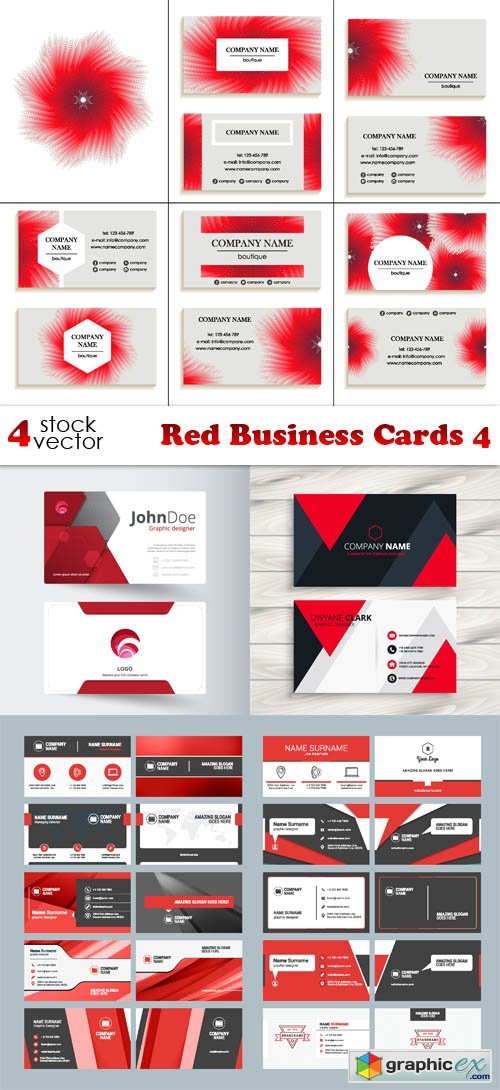Red Business Cards 4