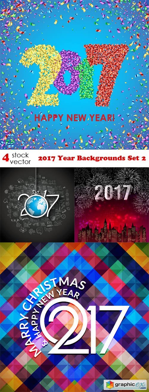 2017 Year Backgrounds Set 2