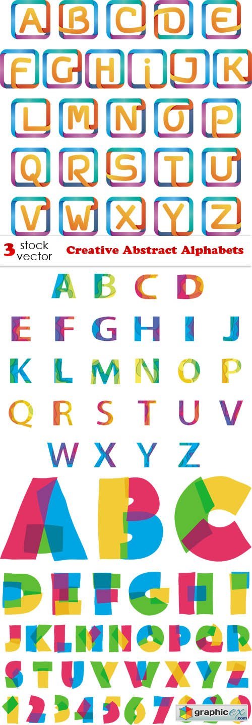 Creative Abstract Alphabets