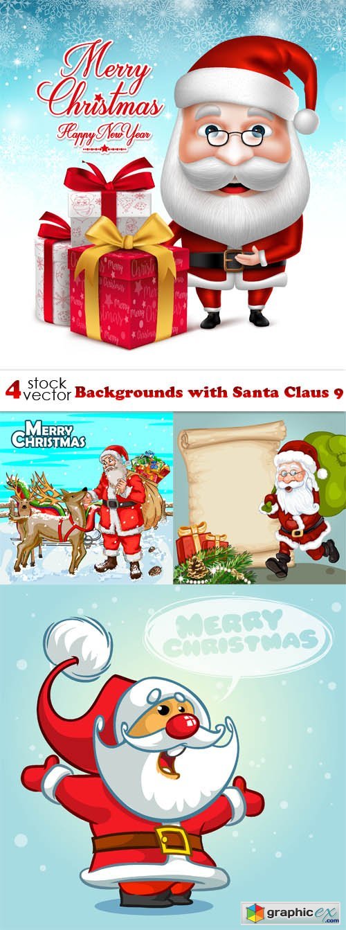 Backgrounds with Santa Claus 9