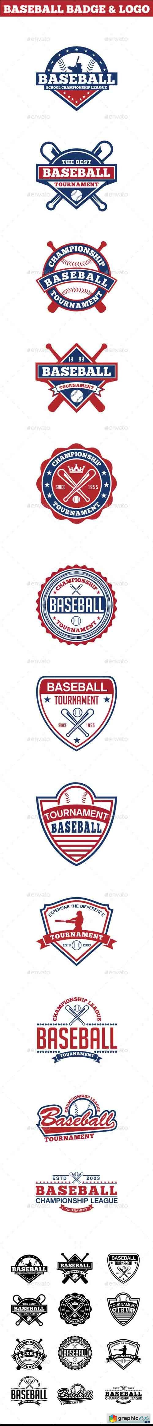 Baseball Badge & Logo 2