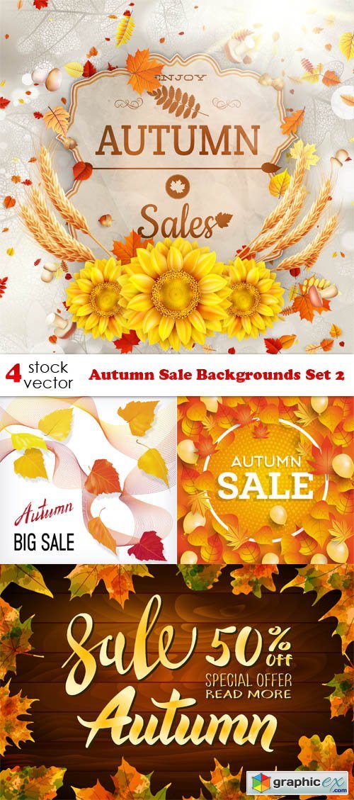 Autumn Sale Backgrounds Set 2