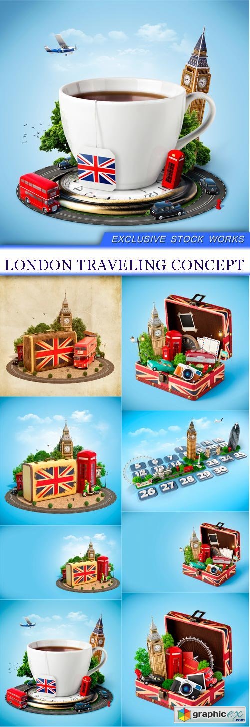 London traveling concept 8X JPEG