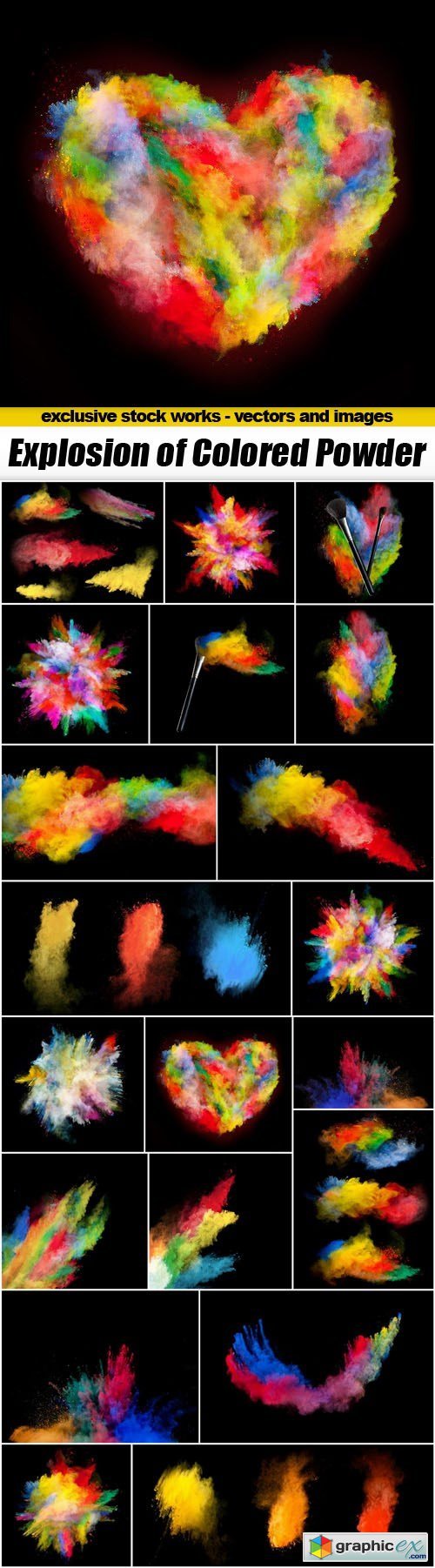 Explosion of Colored Powder - 20xUHQ JPEG