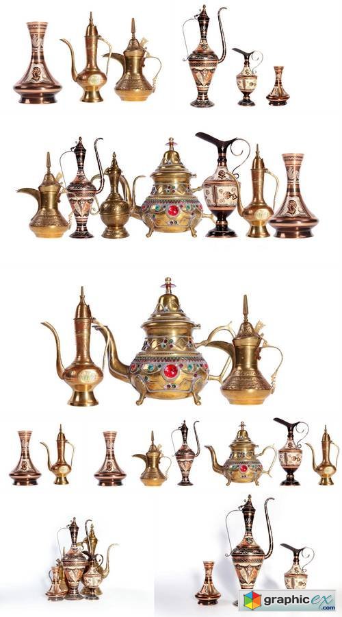 Copper Jug with a Traditional Arabic Ornaments