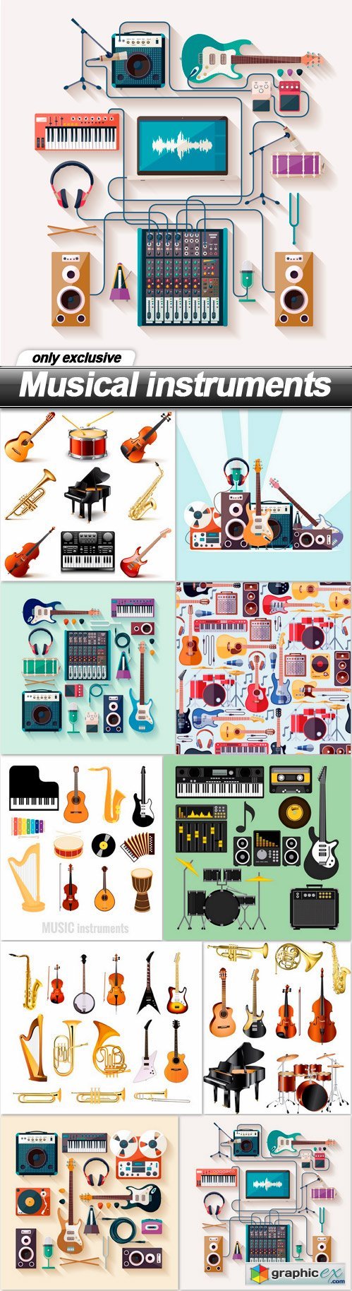 Musical instruments - 10 EPS