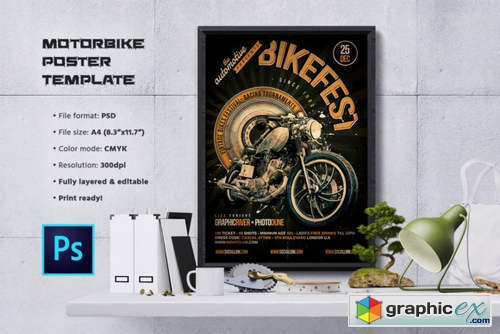 Motorcycle Flyer / Poster Template