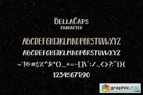 BellaCaps Font
