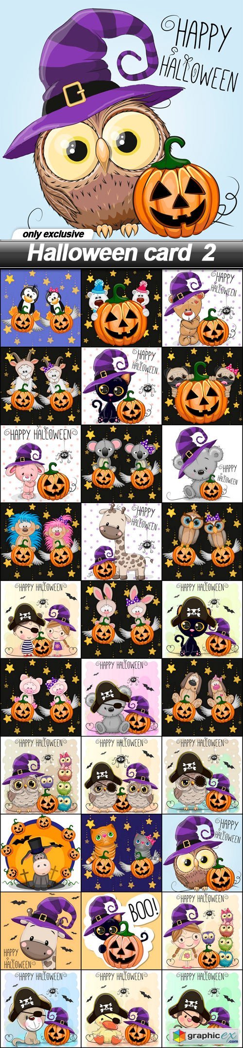 Halloween card 2 - 30 EPS