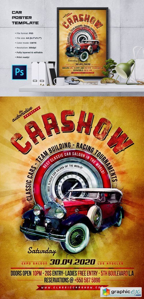 Car Show Flyer / Poster Template 960272