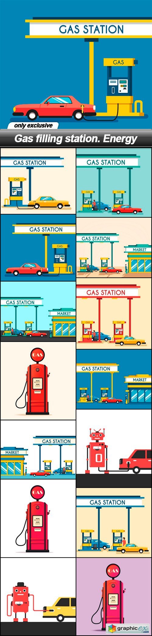 Gas filling station. Energy - 14 EPS