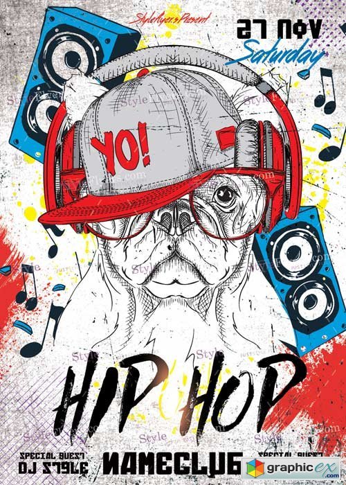 Hip-Hop V6 PSD Flyer Template