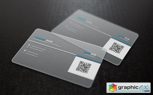 Transparent Business Card Template