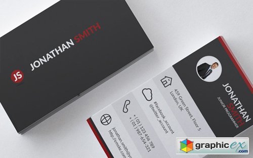 PSD Personal Business Card Template vol. 1