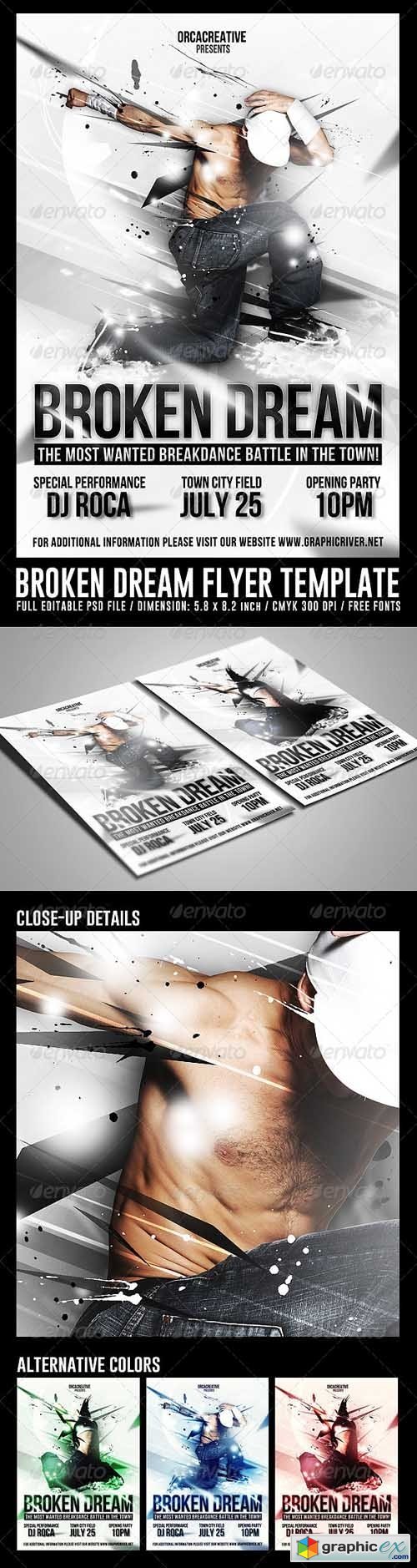Broken Dream Flyer Template