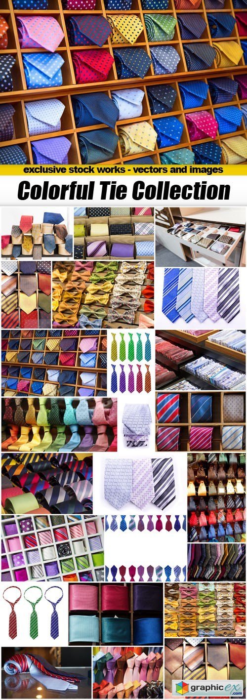 Colorful Tie Collection - 25xUHQ JPEG