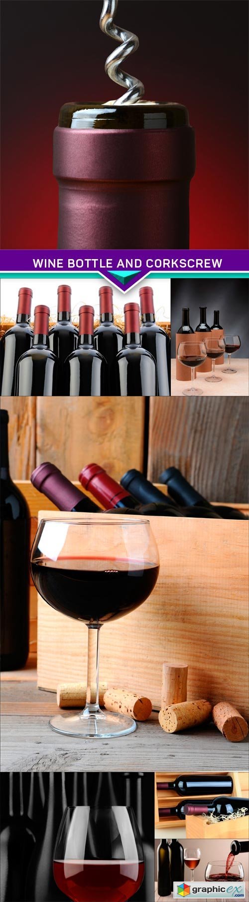 Wine Bottle and Corkscrew 7X JPEG