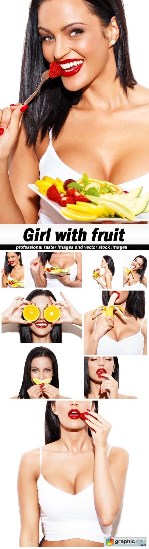 Girl with fruit - 9 UHQ JPEG