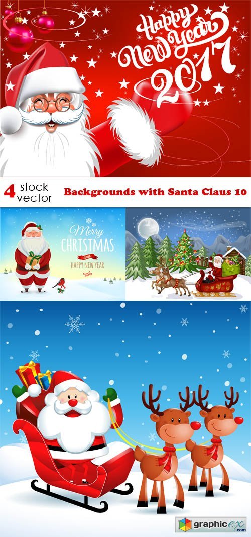 Backgrounds with Santa Claus 10