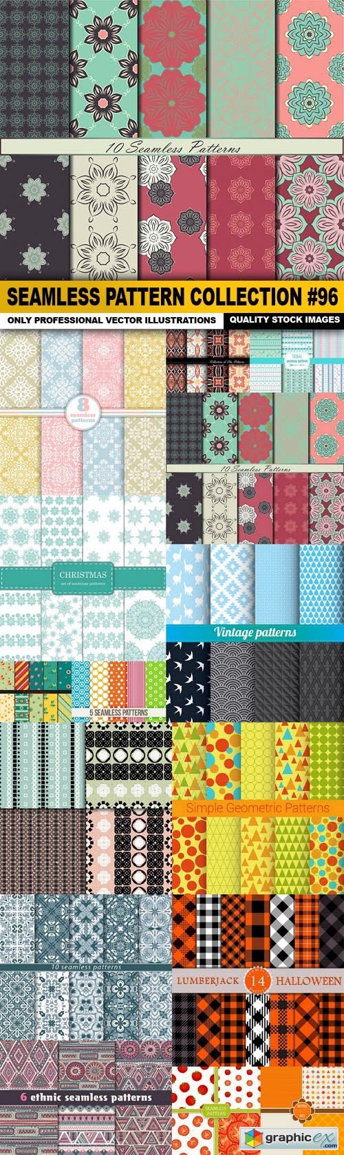 Seamless Pattern Collection #96 - 15 Vector