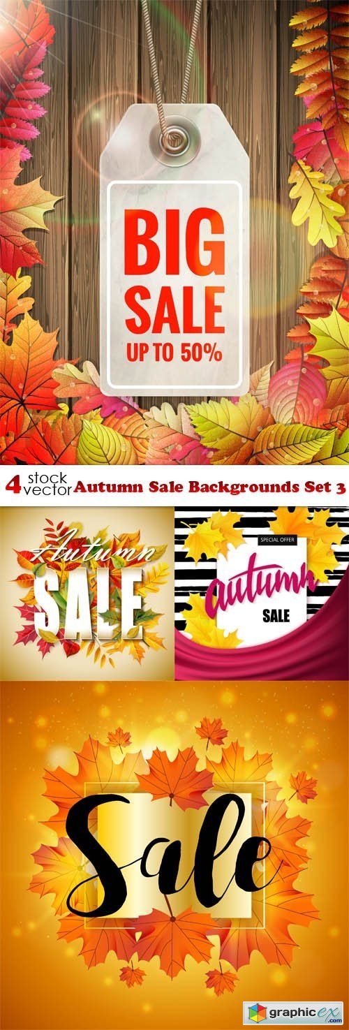 Autumn Sale Backgrounds Set 3