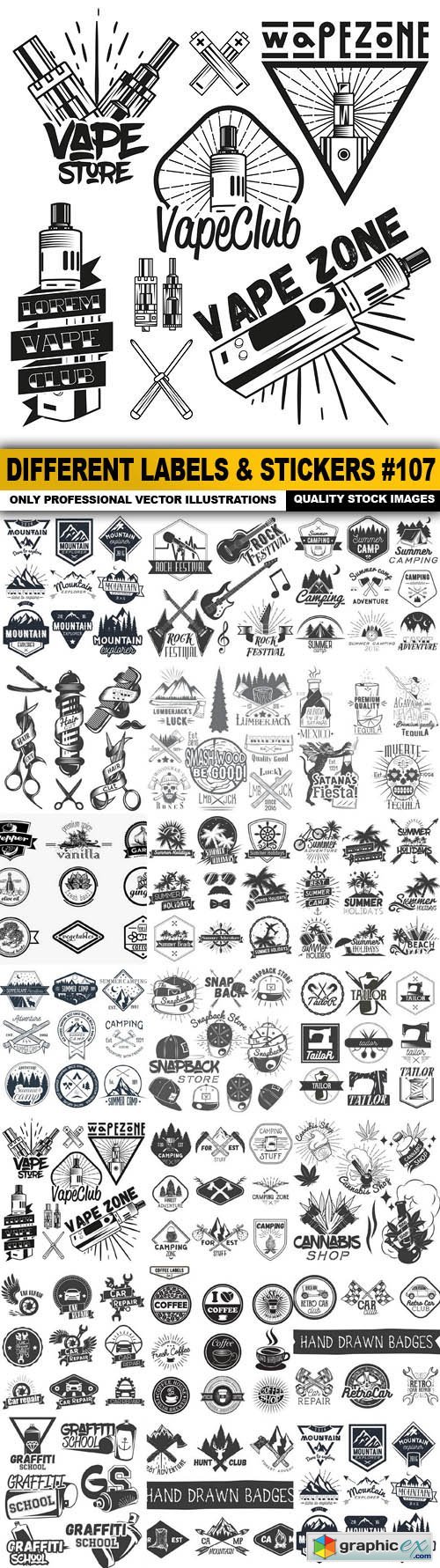Different Labels & Stickers #107 - 20 Vector