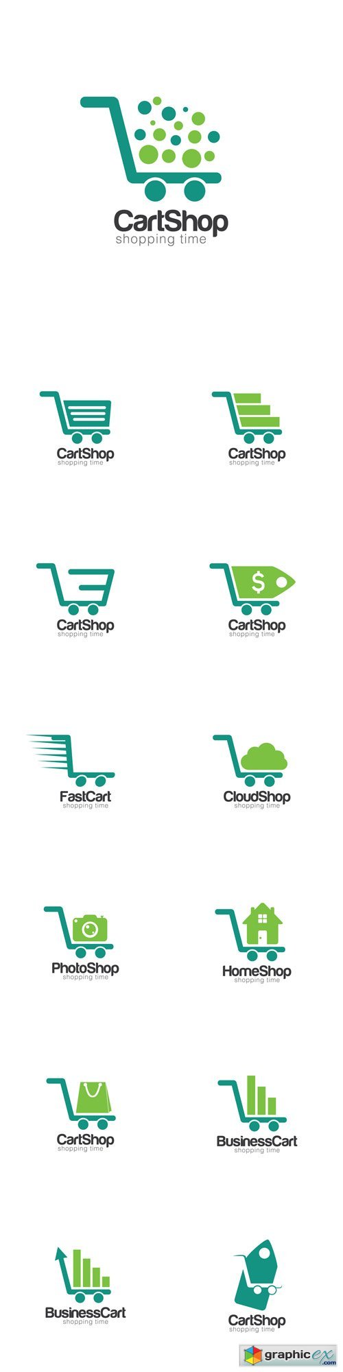 Cart Creative Concept Logo Design Template