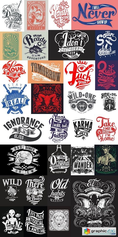 Design T-shirts, logos, brands, abstract vector Vintage vector style