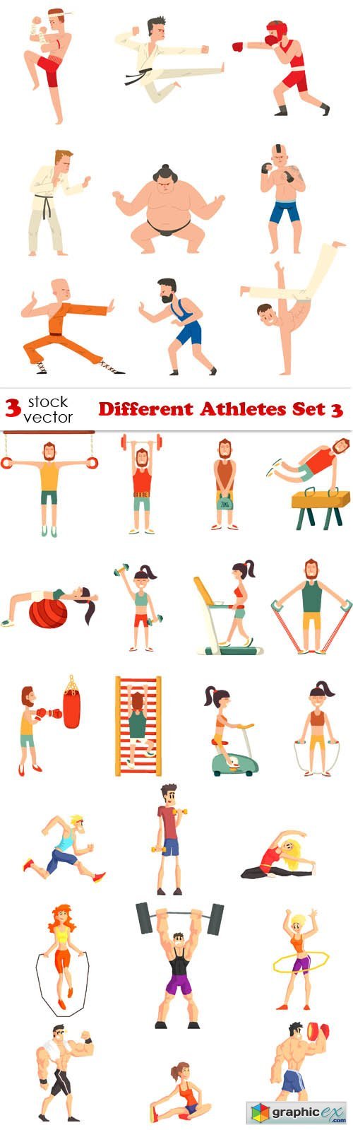 Different Athletes Set 3