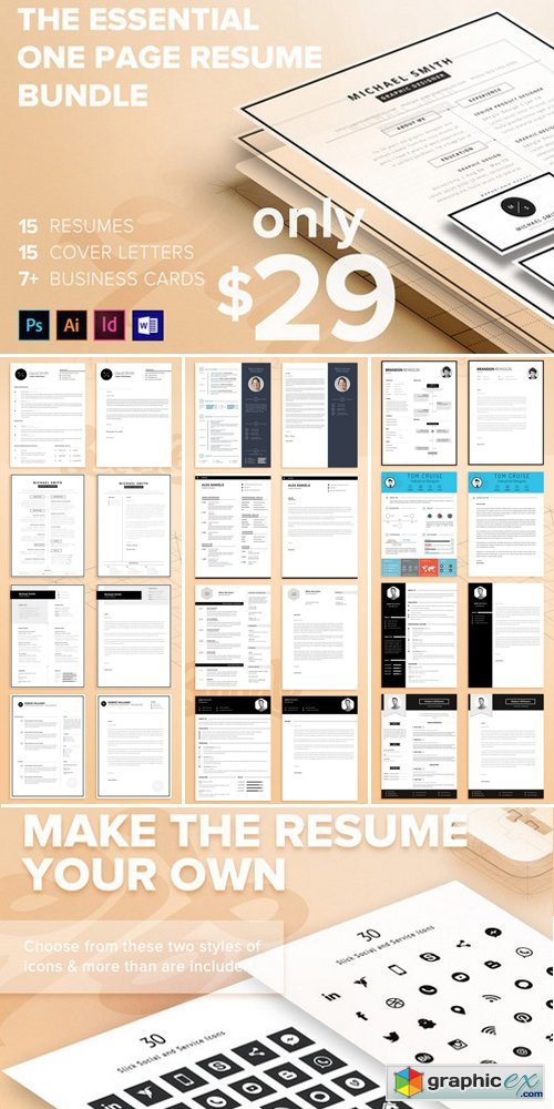The Essential 1 Page Resume Bundle