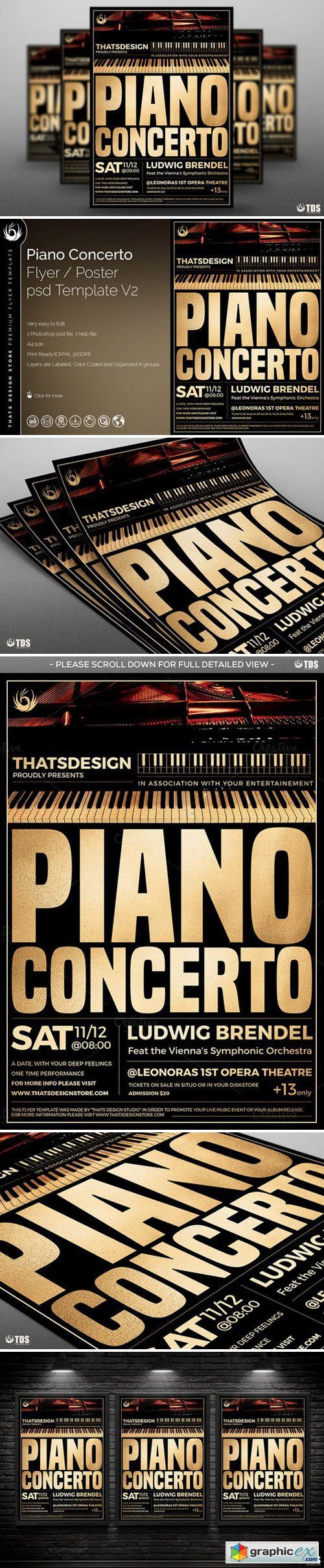 Piano Concerto Flyer Template V2