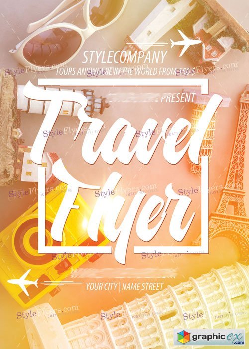 Travel PSD Flyer Template
