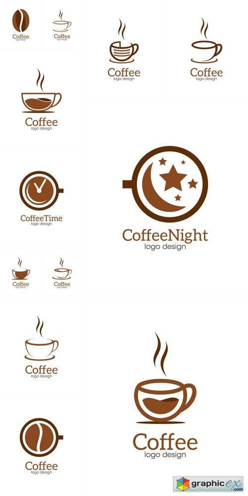 Coffee Creative Concept Logo Design Template
