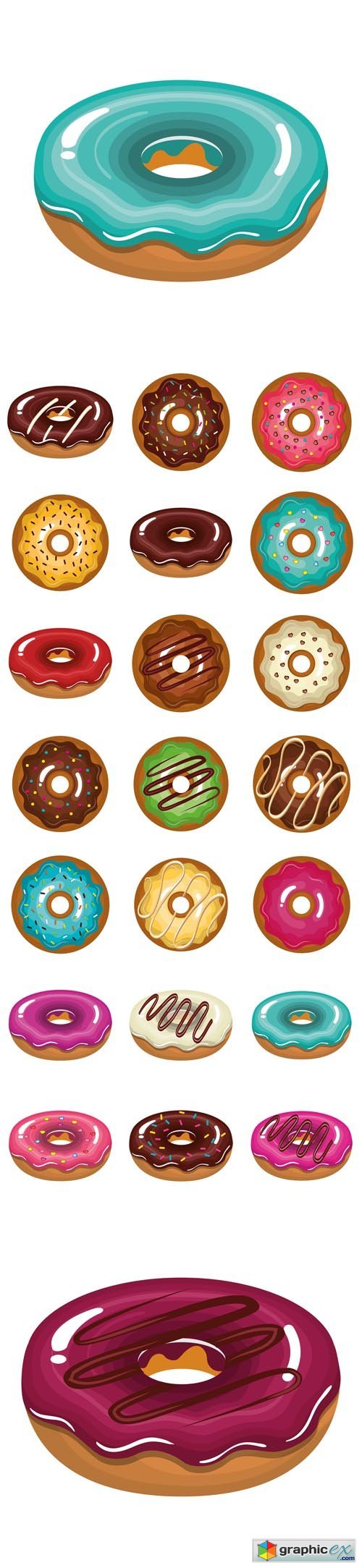 Delicious Sweet Donuts Icons