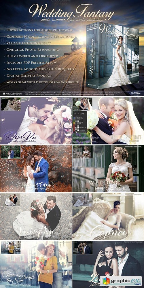 Actions for Photoshop / Wedding